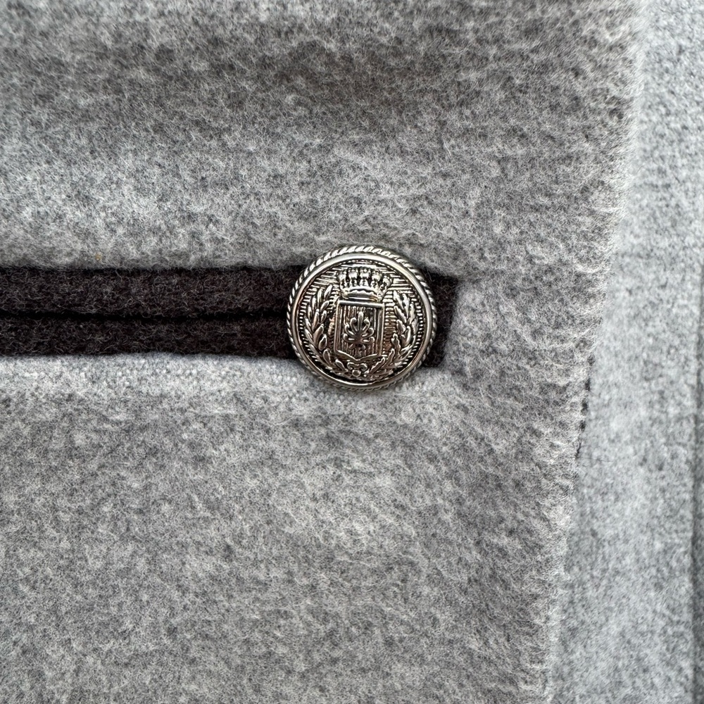 Rothschild Gray Double-Breasted Coat size 14 - Picture 8 of 8